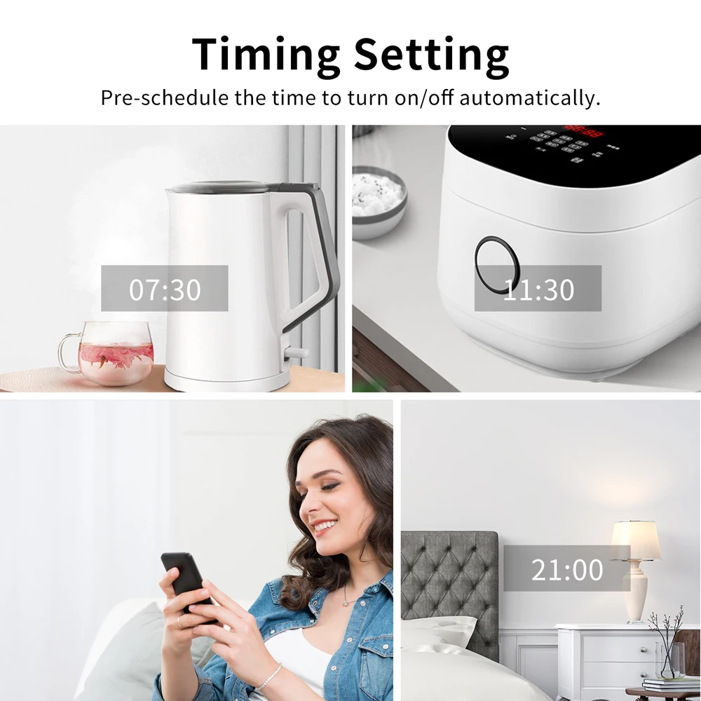 DAJIMEI Wifi Wall Touch Switches with Normal EU Socket Glass Panel 1/2/3Gang Smart Light Switches Google Alexa Tuya App Control