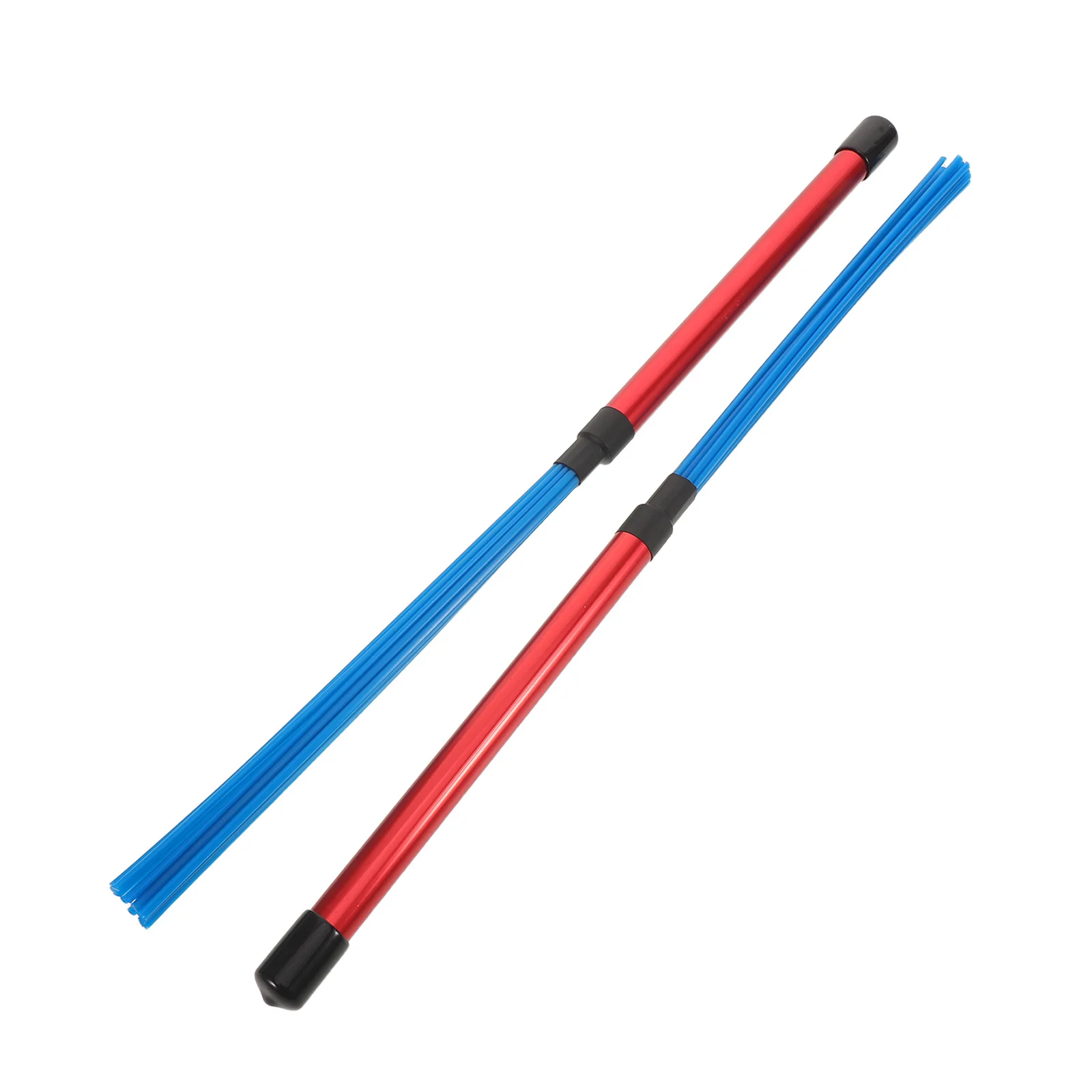 

2Pcs Jazz Drum Brush Bundle Sticks Aluminum Alloy Handle Nylon Brushes for Cajon Snare Percussion Brushes for Drums