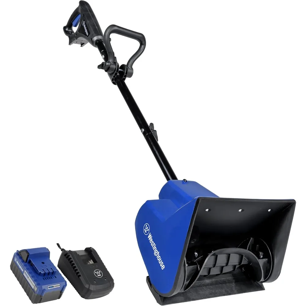 24V Cordless Snow Shovel 11 Inch Kit, 24V 4Ah Battery, Fast Charger, Electric Snow Shovel with 20ft Throwing Distance,75lbs/min