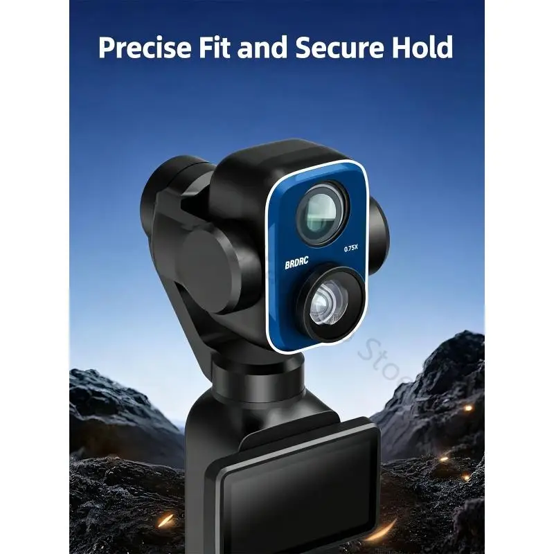 96BA 115° Kamera-Weitwinkelobjektiv, kompatibel mit Pocket 4P, Quick Twist Opticals Glas-Zusatz für Selfie-Videos und Reisen – Detail 10