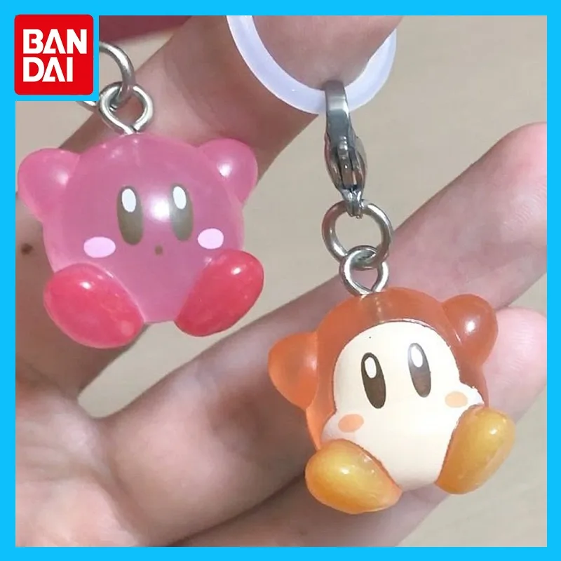 

Bandai Original Kirby Anime Figure Gashapon Sunny Doll Pendant Translucent Pendant Action Figure Toys for Boys Girls Kids Gift