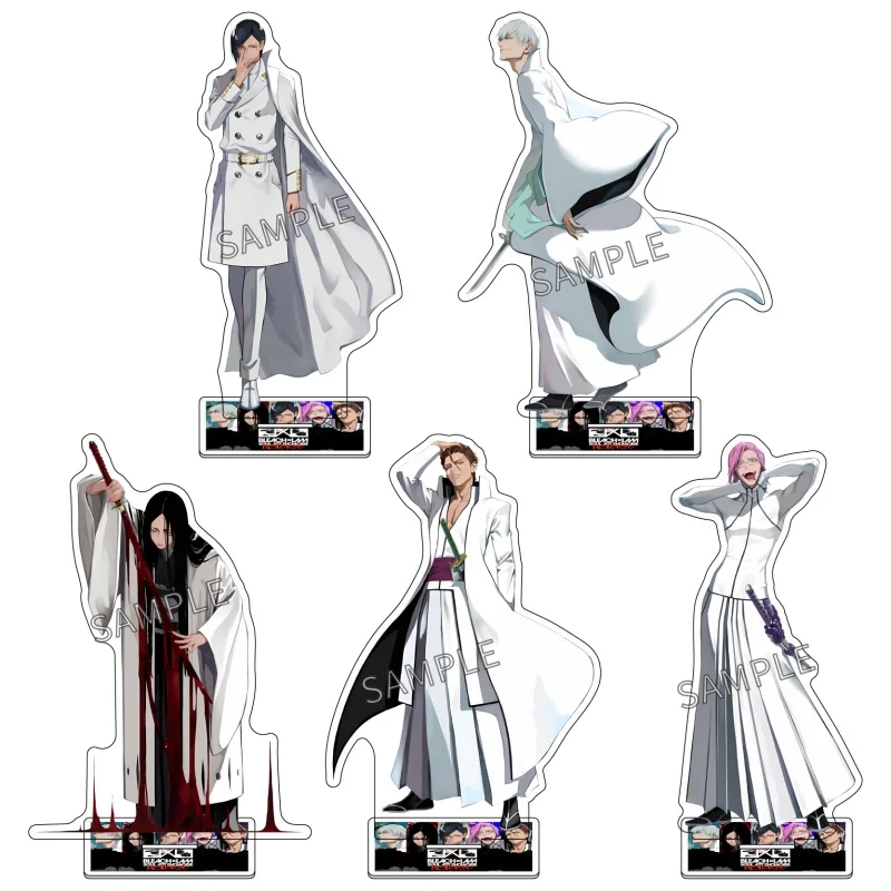 BLEACH 15cm Ishida Uryu Inoue Orihime Kurosaki Ichigo Kuchiki Rukia Acrylic Standing Keychains Desk Decorations Display