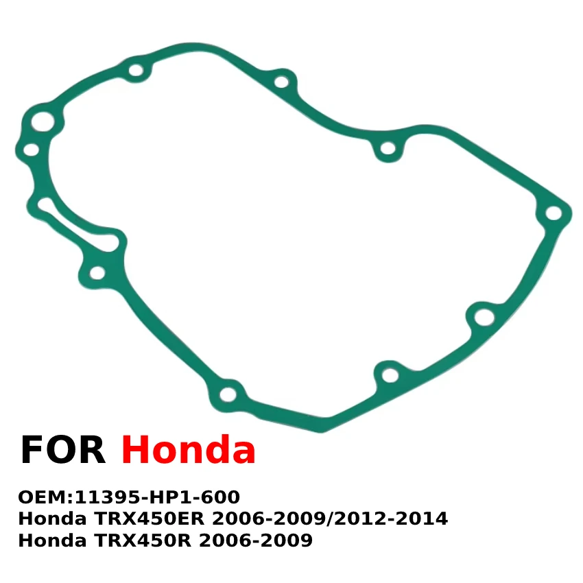 For Honda TRX450R TRX450ER Engine Stator Cover Gasket 11395‑HP1‑600 ATV Fix Generator Side Oil Leak Replacement Seal Gasket