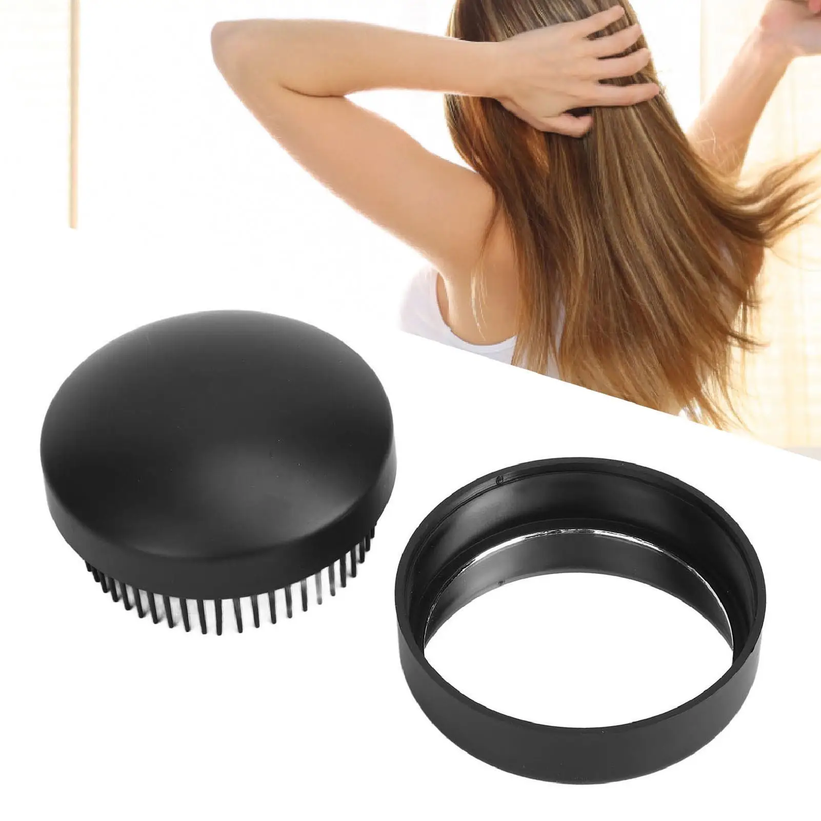 Portable Lightweight Mirror Comb Versatile Practical Hair Styling Tool Soft Rugged Reusable for home Travel