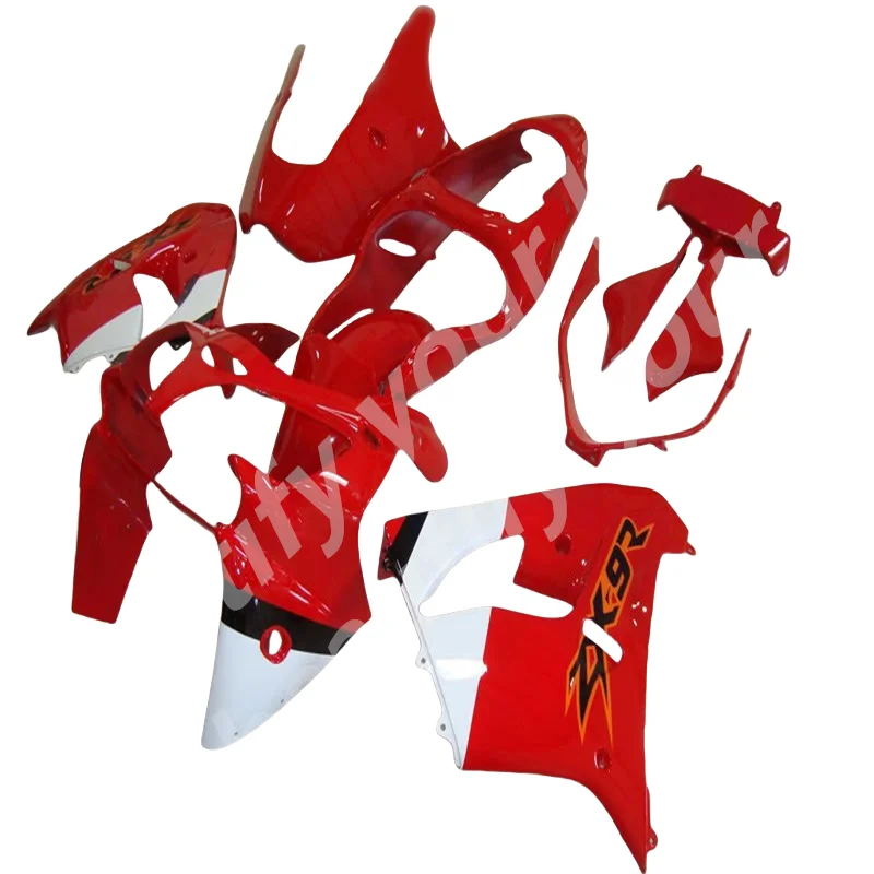 ABS injection Fairings kit for Kawasaki ZX9R 2000 2001 ZX 9R 00 01  red white motorcycle fairing bodykits