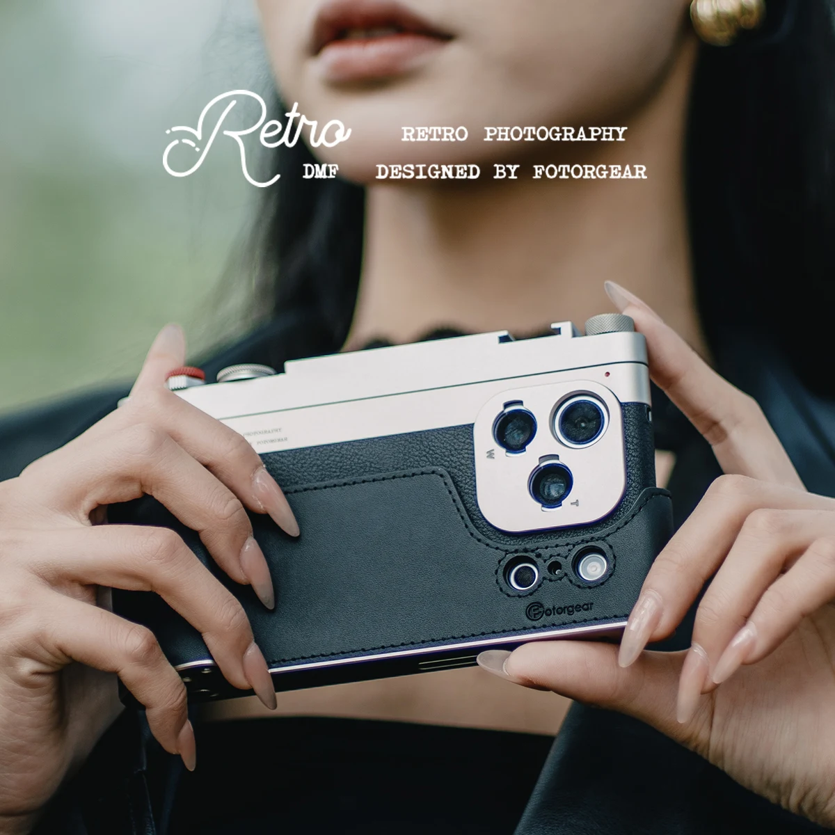 FG Fotorgear Retro photography kit, Compatible with iPhone 17 pro with control button Cold Shoe T-mount Filter Adapter 67mm view 3
