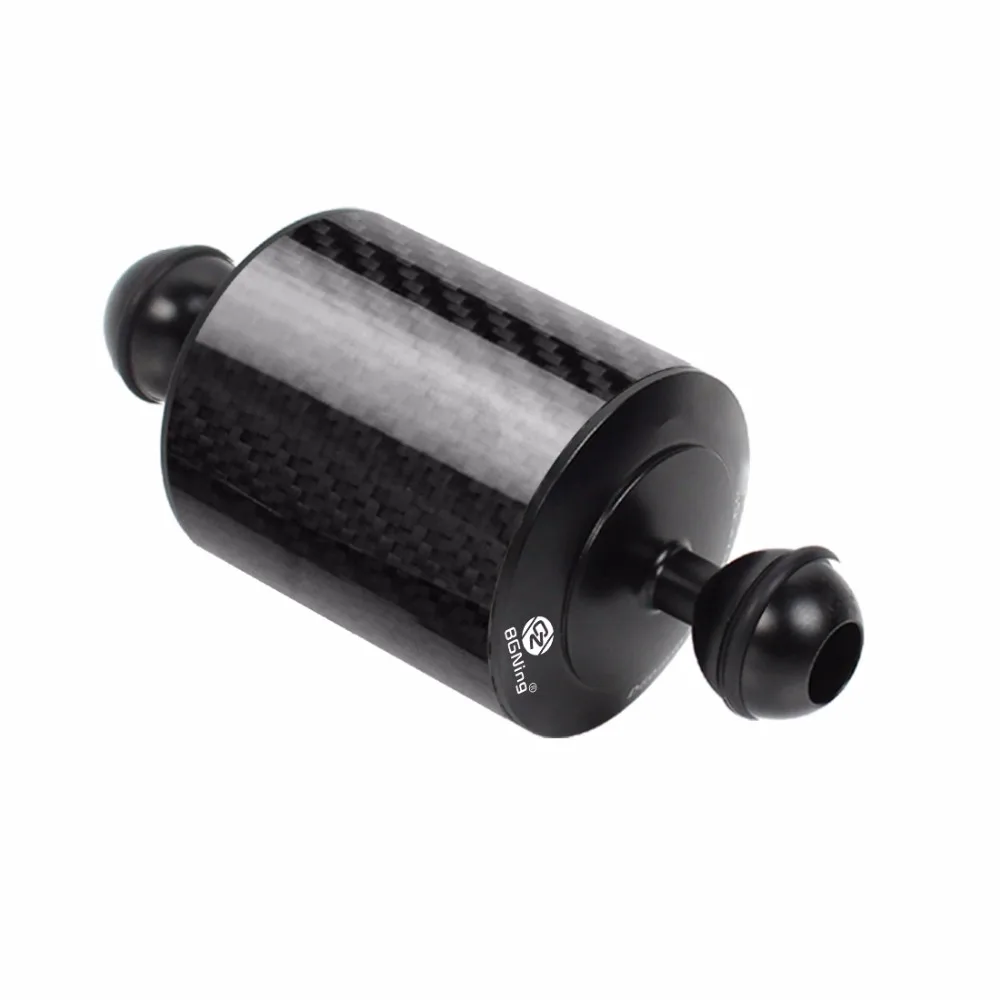 Carbon Fiber Extension Tray Arm Float Auftrieb Aquatic Arm Dual Ball SLR Kamera Tauchen für Gopro yi EKEN für DJI für OSMO Action – Detail 10