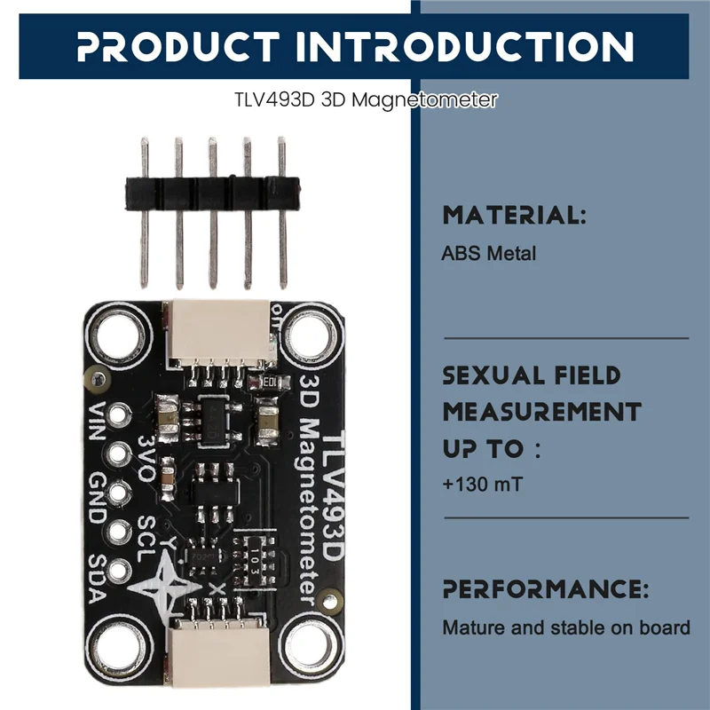 T82C Hot Sale-2X TLV493D Triple-Axis Magnetometer Module Compatible With STEMMA QT Qwiic