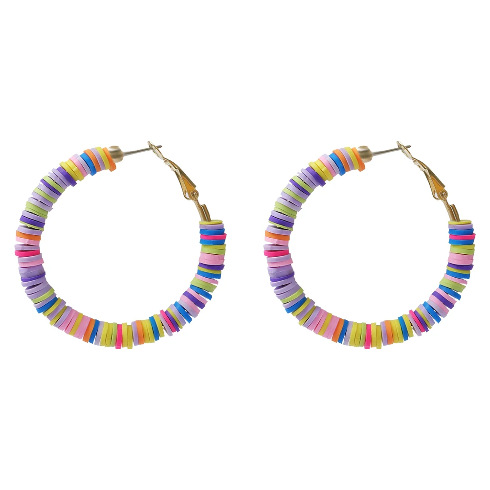 

Women's Earrings Clay Natural Beach Jewelry Chic Polymer Bohemian Style Colorful
