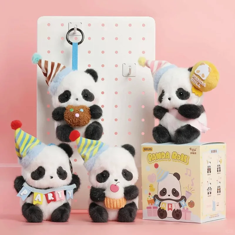 

Подлинная 52 игрушки Panda Roll Party Series слепая коробка милая сумка кулон панда декор подарок на день рождения для друзей семья детские забавы