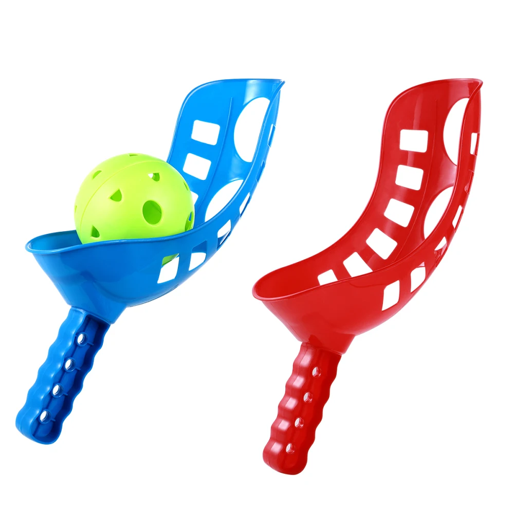 Set De Lancer Et Attrape Balle En Plein Air – Raquettes, Mitaines Et Ballon 96 Cm – Coordinention Et équilibre