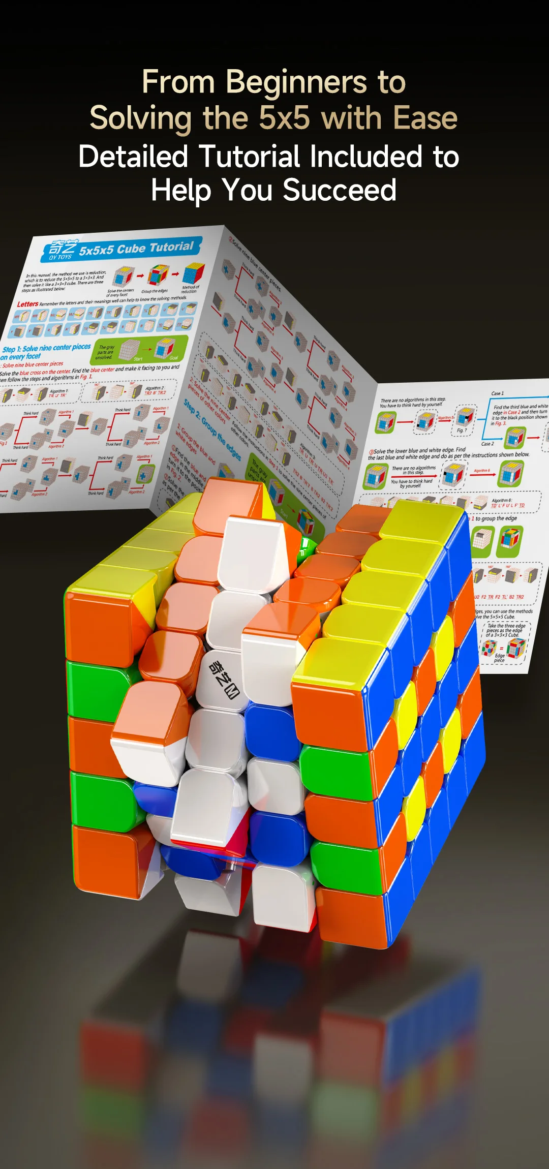 [JudyCube] Qiyi Warrior 5X5 M UV Magnetischer Zauberwürfel Stickerless Professionelles Fidget-Spielzeug Qiyi 5X5 Warrior Cubo Magico Puzzle – Detail 9