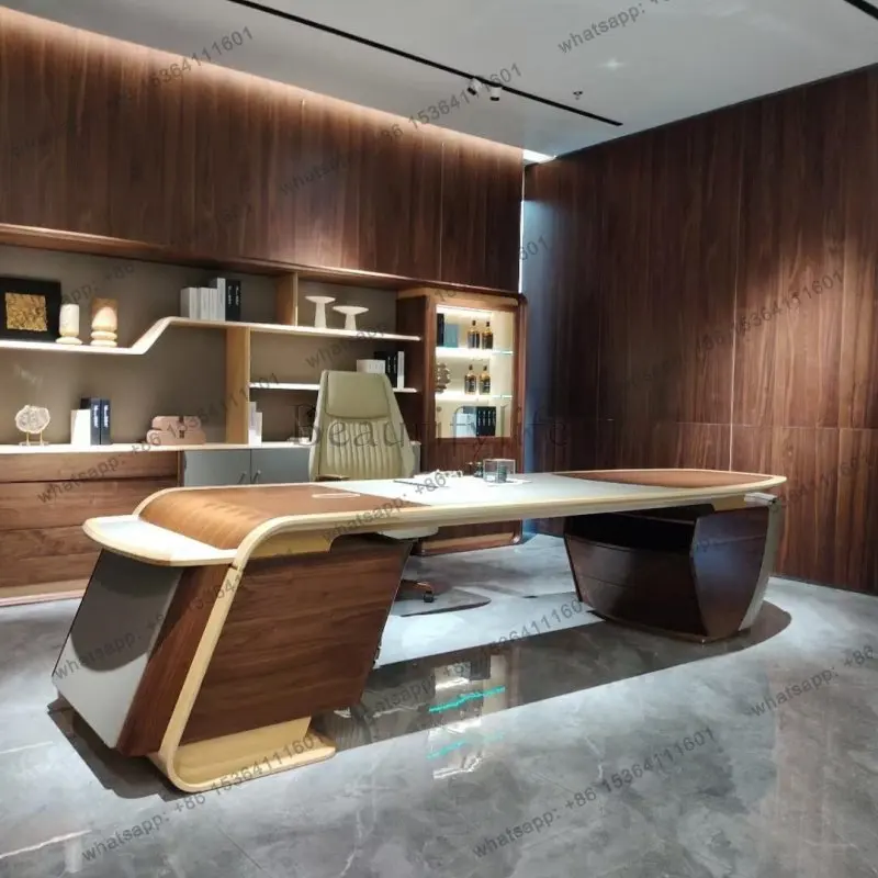 LX Elegant and luxurious high end yacht design room  office  and workstations Room desks computer writing desk