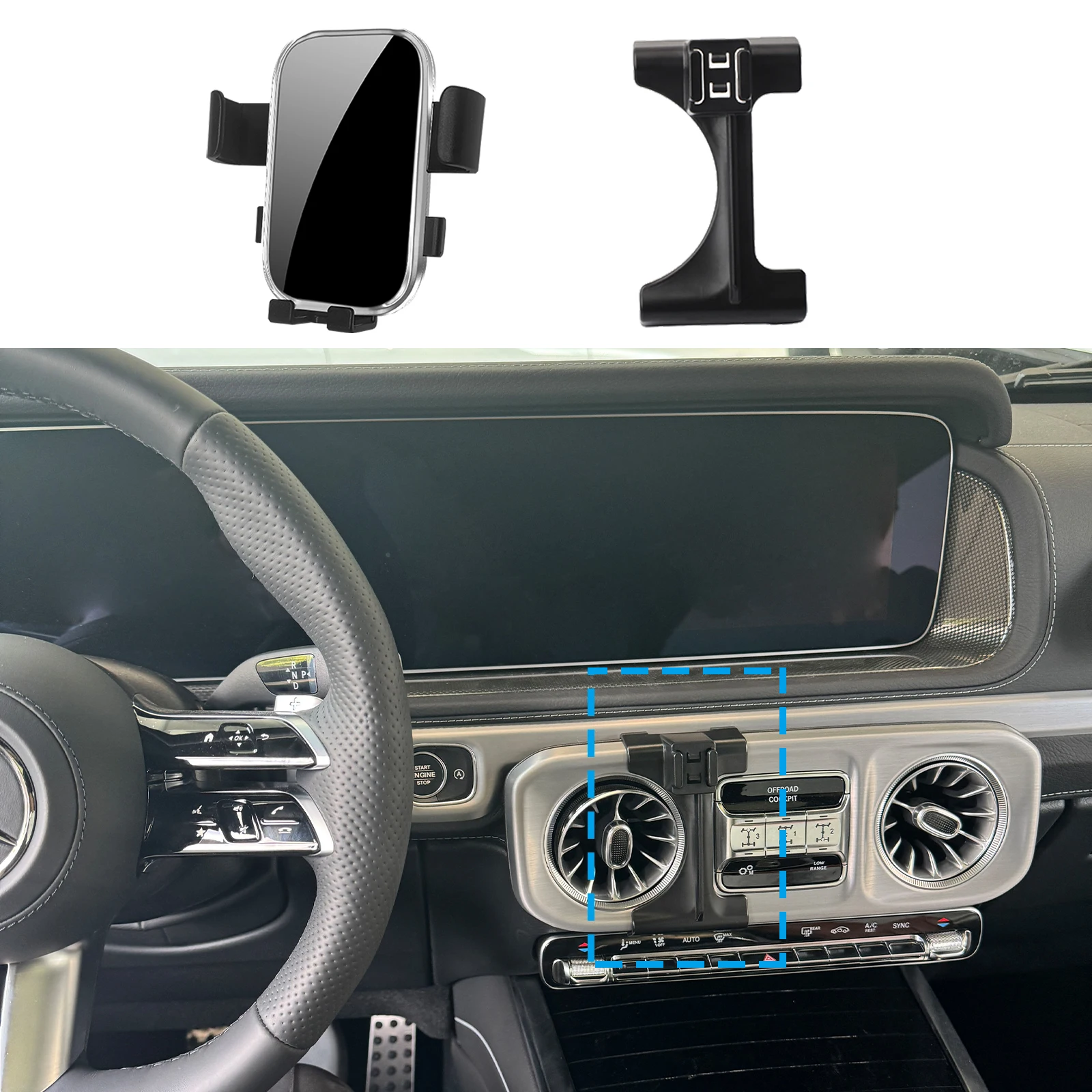 

GPS-кронштейн для навигации, авто для Mercedes Benz G Class 2025 2026 2027 G500 G63 W463 AMG, автомобильный держатель для мобильного телефона