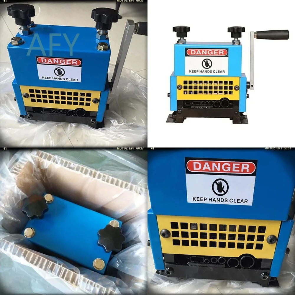 Hand Crank Wire Stripping Machine for MST-20 1.5mm to 20mm Small Cable Stripper Tool for Porous Waste Removal Electrician