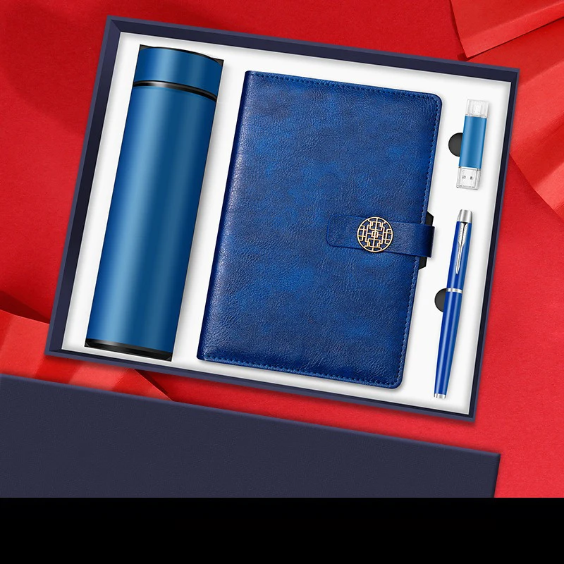 2025customized.Custom PU-Leder-Stil Notebook-Box Business Meeting Record Exhibitions Souvenir mit Custom