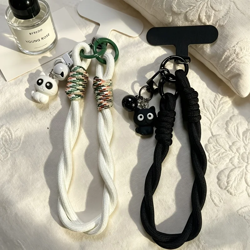 

[Mobile Phone Lanyard] Cartoon Kitten Mobile Phone Lanyard Mobile Phone Wristband, With Detachable Kitten Pendant - Cute Mobile