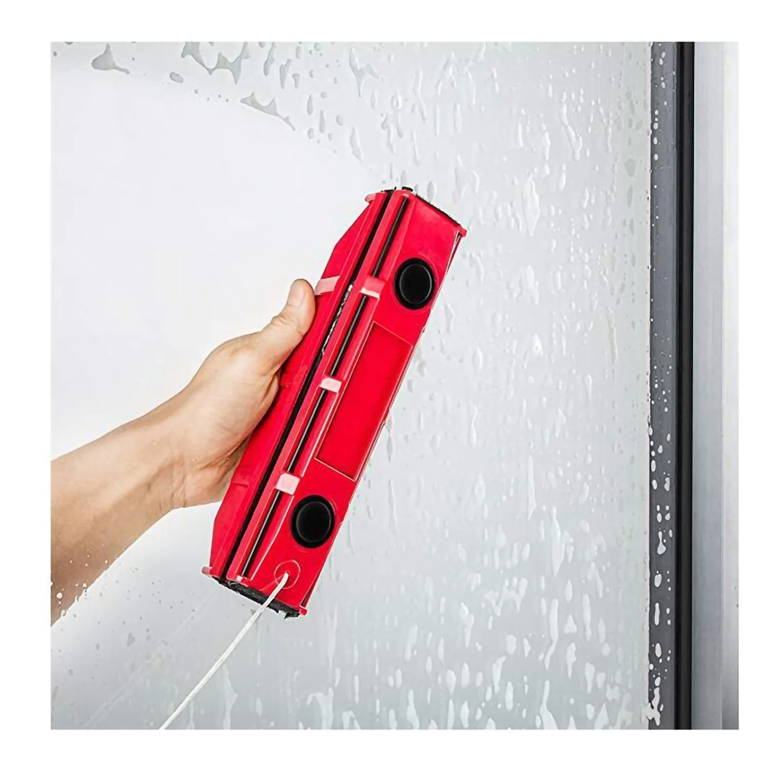 1Pc Magnetic Window Cleaner Double-Sided Window Cleaning Glass Wiper Cleaning Tool for High-Rise Home Car Double Glazed Windows