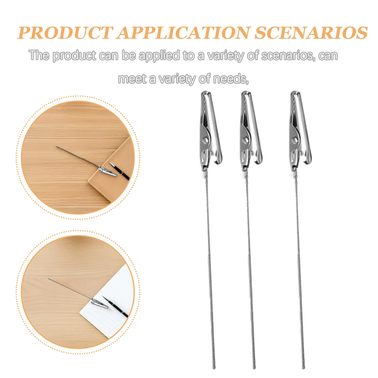 60Pcs Alligator Clip Sticks Metal Picture Clip DIY Accessories Versatile Functionality for Various Needs Wire Clips for Cards view 5