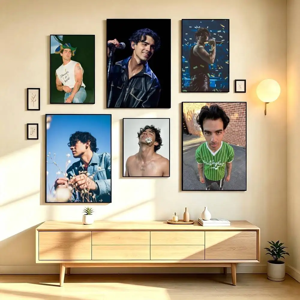J-Joe Jonas Pop Rock Music Poster High Quality Dorm Living Room Aesthetic Wall Decoration Painting Stickers Gift