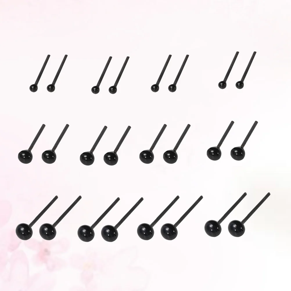 

300pcs DIY Animal Eyes Black Eye Glass Eye for DIY Plush Toy Scrapbooking Crafts Projects