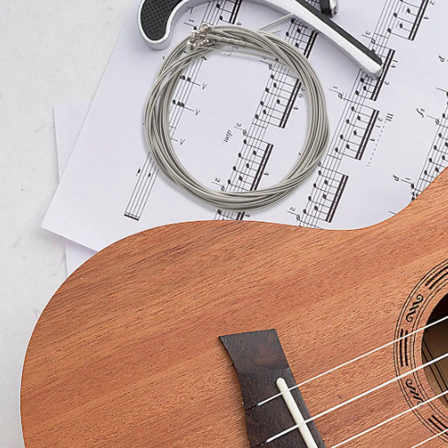 A18E-4 peças cordas de baixo acessórios de guitarra baixo cordas de guitarra banhado a prata acessórios de música