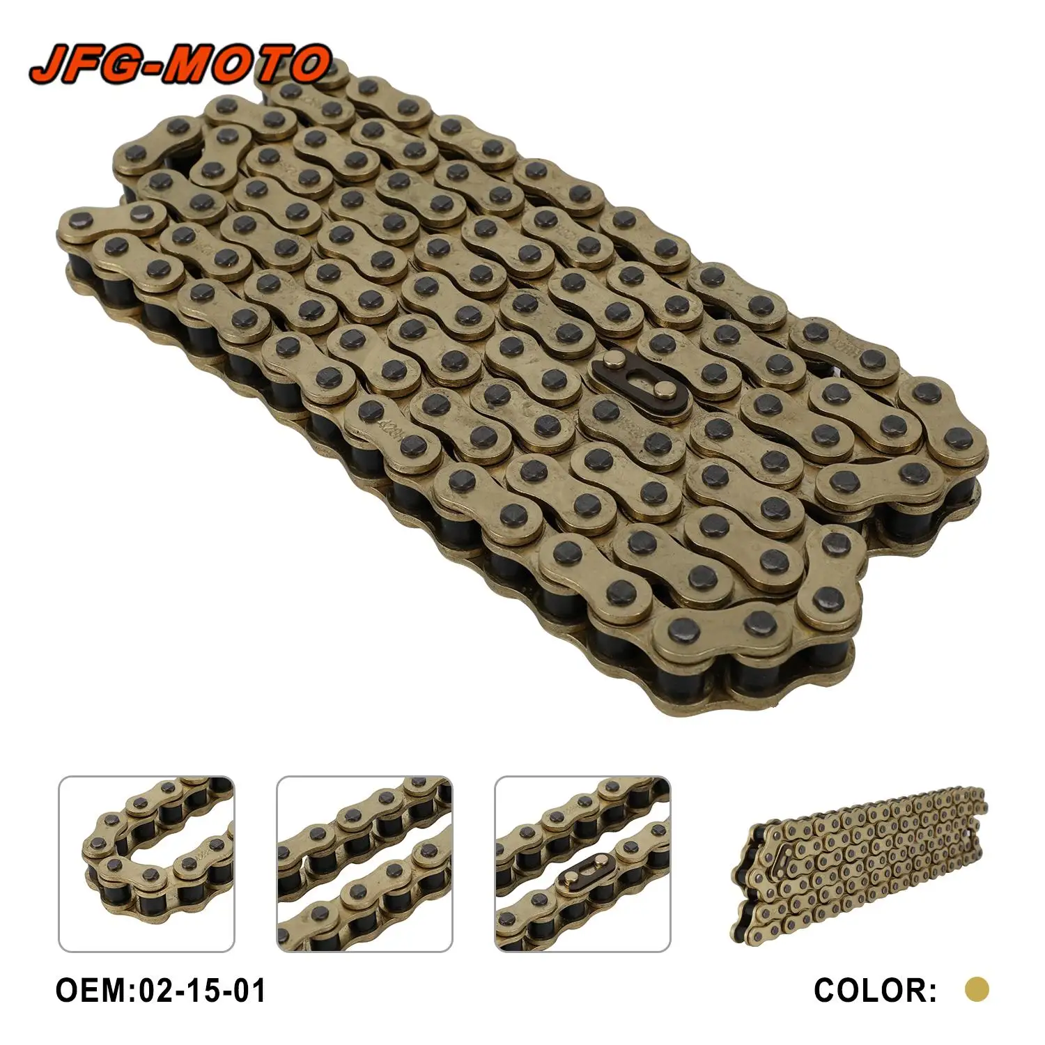 Motorcycle Accessories Driving Chain 428 Chain Alloy Steel For 60V 72V RAWRR Mantis Dirt Pit Bike Motocross Upgrade Parts