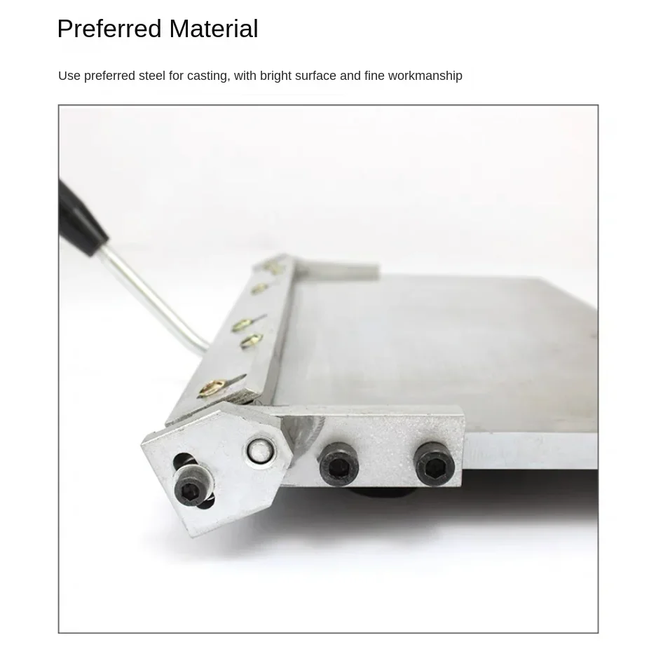 12/14 inch Stainless steel manual folding machine Manual bending  Wallet creasing  Leather gluing folding