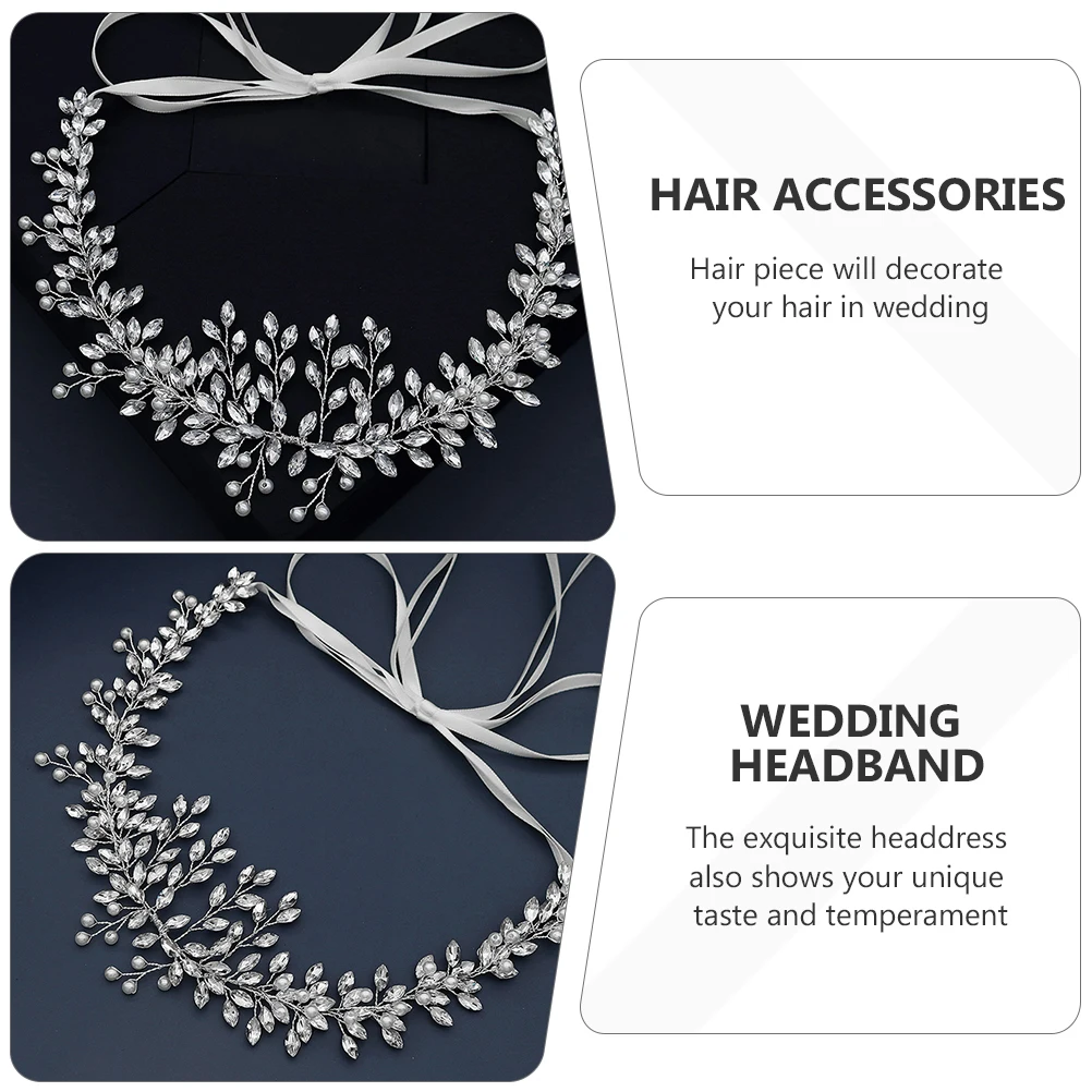 

Rhinestone Hair Headb Wedding Bride Headdress Copper Wire Distinctive Unique Hair Accessories Bridal Hairstyle Tool