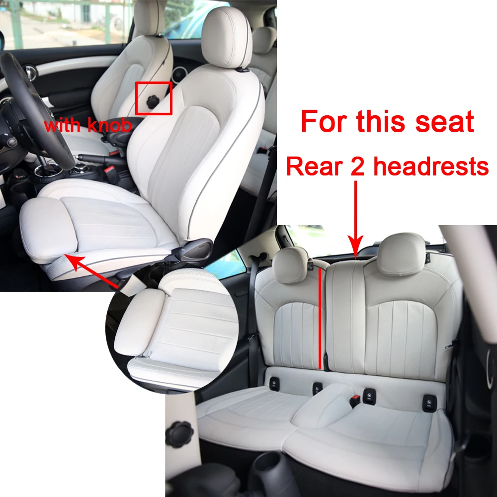 Custom Car Seat Covers For BMW Mini Cooper 2014 2015 2016 2017 2018 2019 2020 2021 2022 2023 Cushion Auto Seat Protection Covers