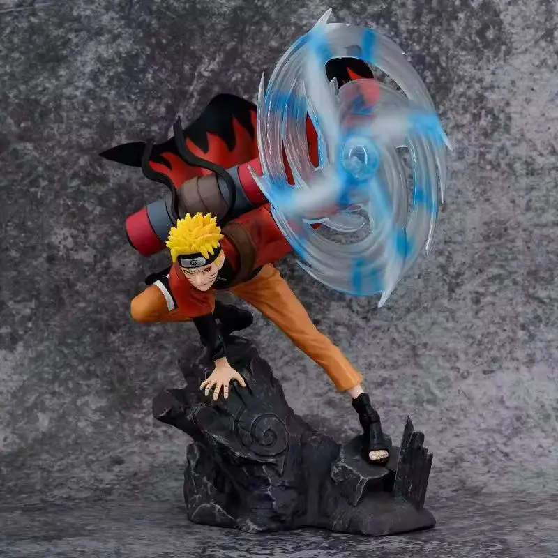 

32 см, аниме-фигурка Gk Uzumaki Shippuden, вибрирующие звезды, искусственная кожа, украшение стола, детские игрушки, подарки