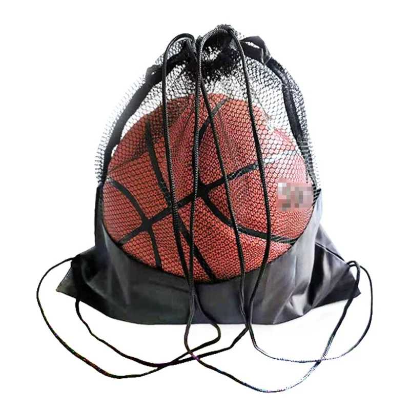 Sportrugzak - Draagbare mesh-baltas voor basketbal/voetbal, robuuste draagtas met ventilatiepanelen en schouderriem