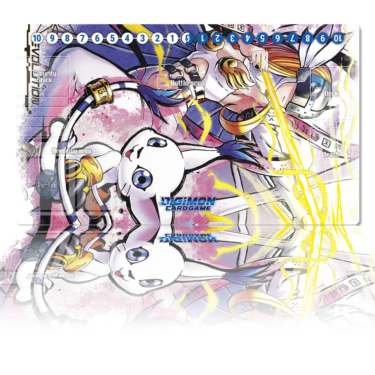 

Digimon Playmat Tailmon Angewomon DTCG CCG Board Game Trading Card Game Mat Anime Mouse Pad Desk Mat Gaming Accessories Zone Bag