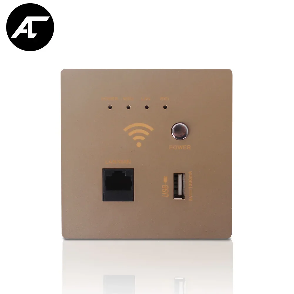 

Embedded Wall WIFI AP Router 300Mbps Relay Wireless Smart Electric USB Socket 90-260V Power Charger Outlet 86mm Support Rj45