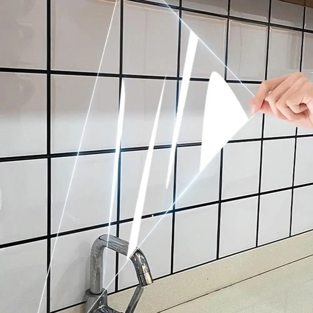 Pegatina transparente a prueba de aceite, papel tapiz de hoja protectora de pared transparente autoadhesivo, rollo de papel de contacto transparente impermeable para cocina