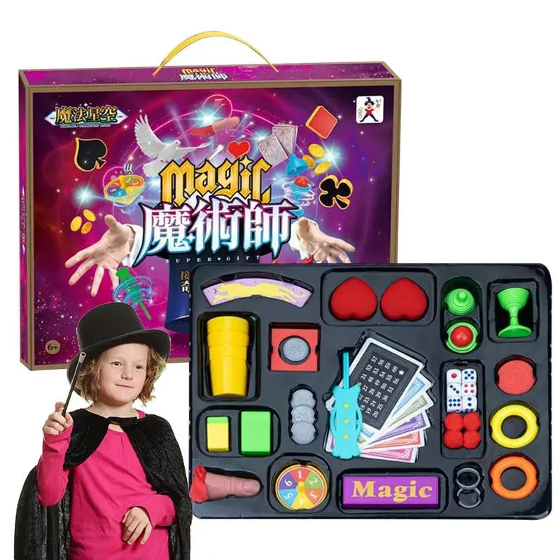 Juego de trucos de magia para niños, bolsa de regalo, Pranks, accesorios de rendimiento