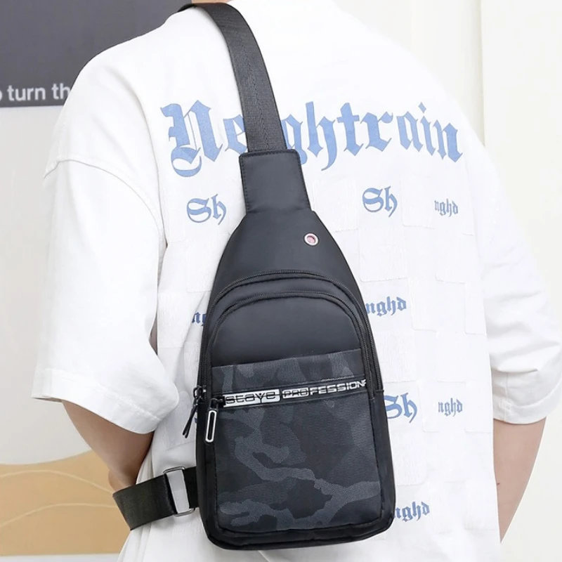 

Мужская и женская повседневная сумка через плечо из ткани Оксфорд, большая вместимость, модная сумка-слинг