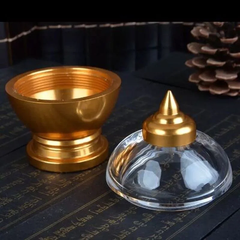 Buddha Tibet Tibetan Buddhist Crystal Stupa Tower Divine Focus Ritual