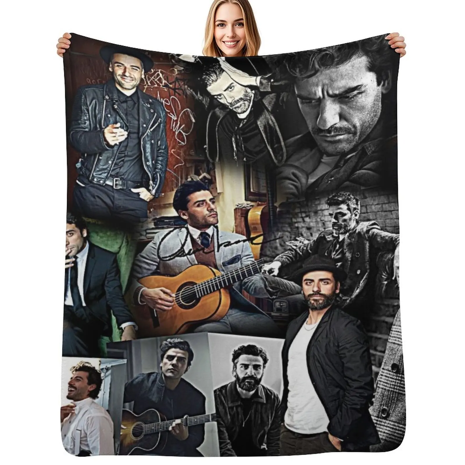 oscar isaac Throw Blanket Blankets Sofas Of Decoration Retros Kid'S Picnic Weighted Custom Blankets