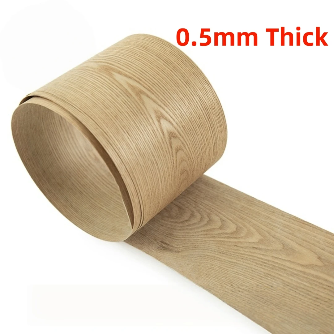 

0.5mm Thick Natural Manchurian Ash Figured Wood Veneer for Cabinets Interior Walls Furniture Making Speaker Boxes Decorative Use