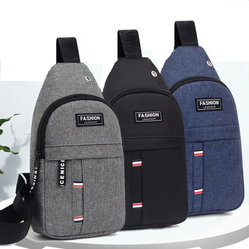 

Chest Bag Outdoor Mountaineering Cycling Single Shoulder Crossbody Jin Cloth Chest Bag Sports Bag Street Trend Men's Backpack