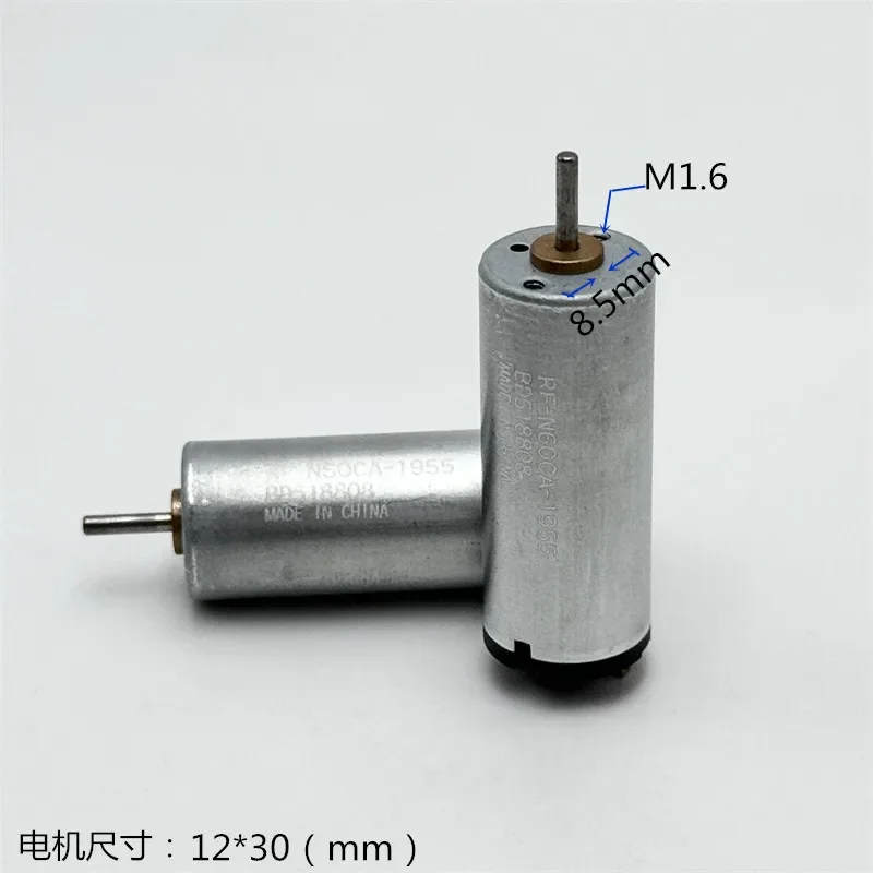 1pc Mabuchi RF-N60CA-1955 12mm*30mm Mini Cylinder Motor Electric Motor DC 1.5V-3V 16500RPM High Speed Engine DIY Toy Camera