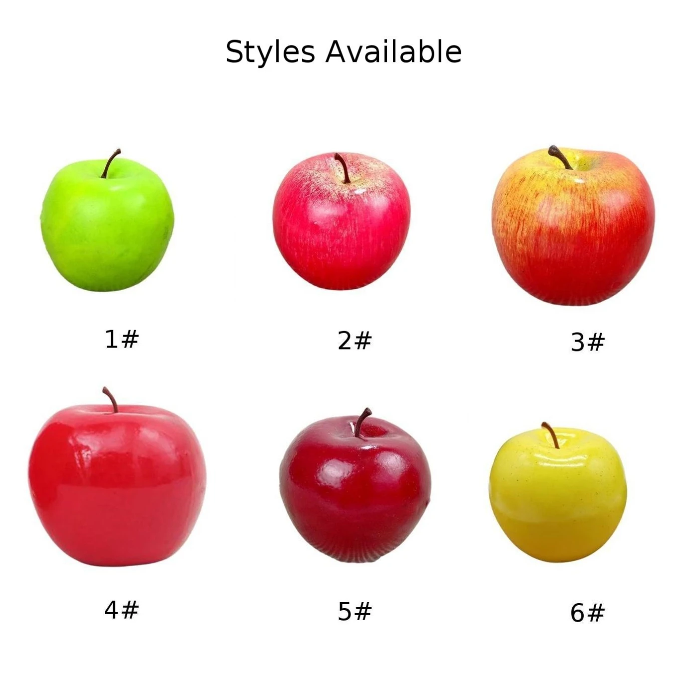 Schuim Kunstfruit Appels Levensechte Decoratie Voor Thuis, Winkel, Partij Fade Resistent, Rood/Groen, 8*8 5Cm Voor Huisdecoratie