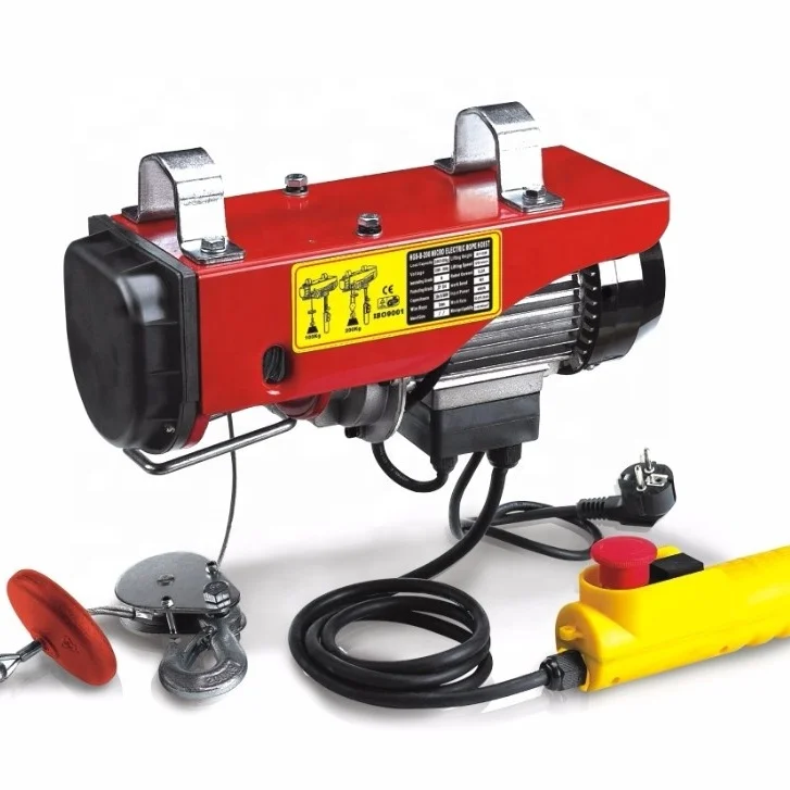 PA Mini Electric Hoist A Frame with Wireless Remote Small Pulley Hoist for Small Building Elevator Construction Lifting Pro