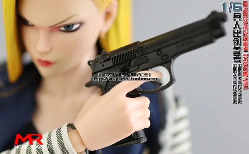 1/6 Soldier Alloy Pistol M1911 P92 M1895 Desert Eagle Revolver Gun Model Scene Props Fit 12 inch Male Female Action Figure Body
