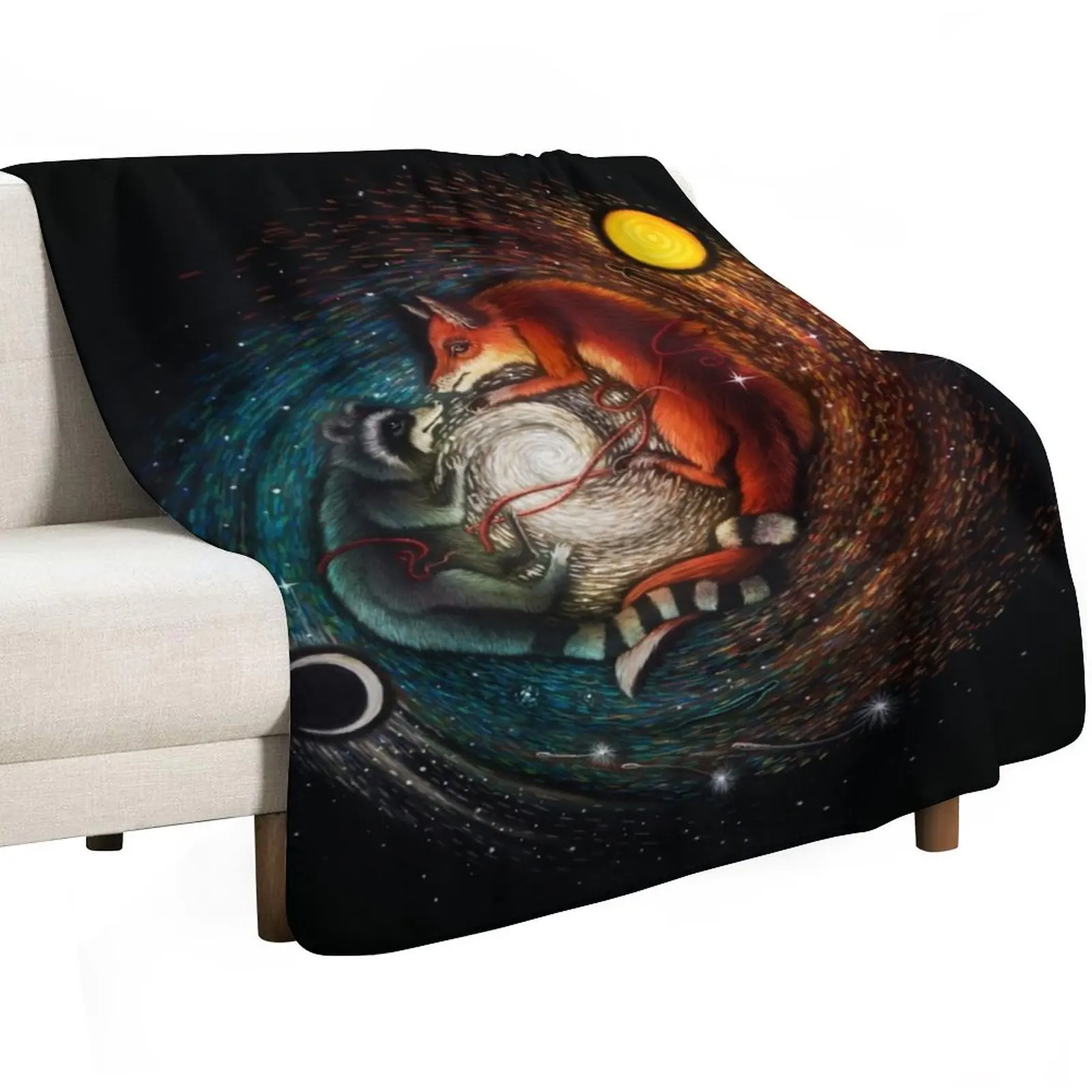 

The Fox & The Racoon Throw Blanket Heavy Designers Loose Blankets