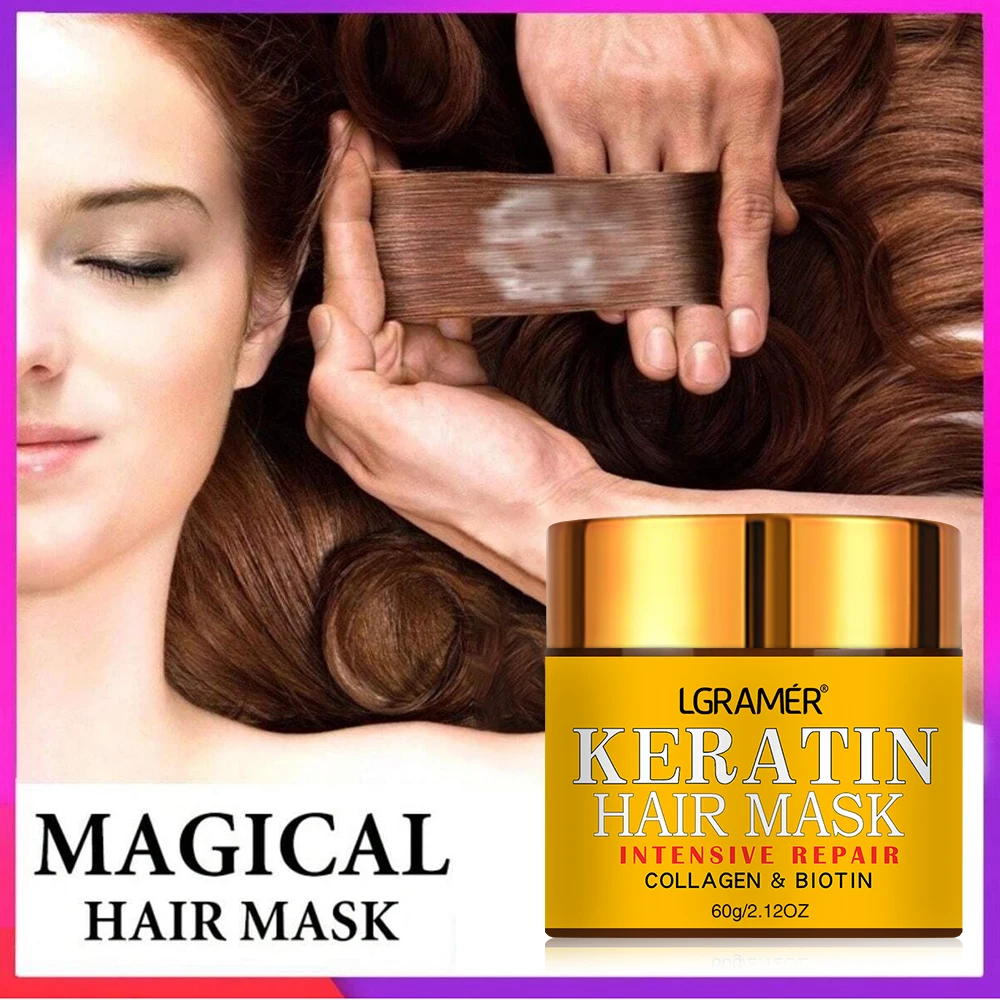 Hair Repairs Hair Mask Biotin Collagen Keratin Treatment Hai