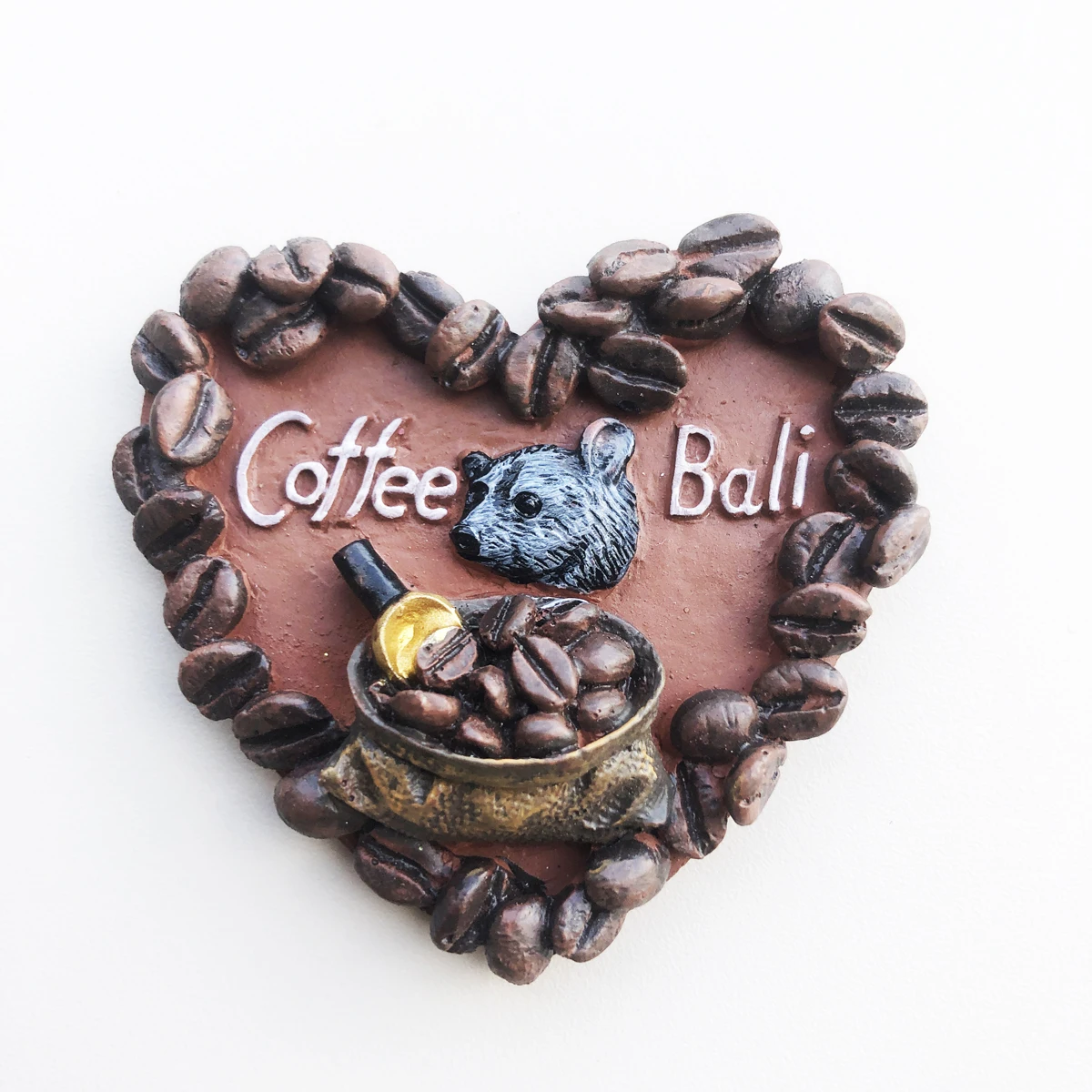 

Love coffee creative arts and crafts Refrigerator sticker gift three-dimensional decoration travel souvenir