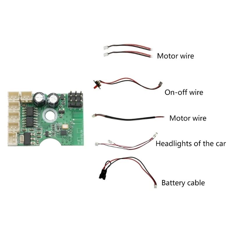 Wireless Control Module For Off Road Toy Vehicle Control Line Panel Remote Controller Receiver Cable Assembly