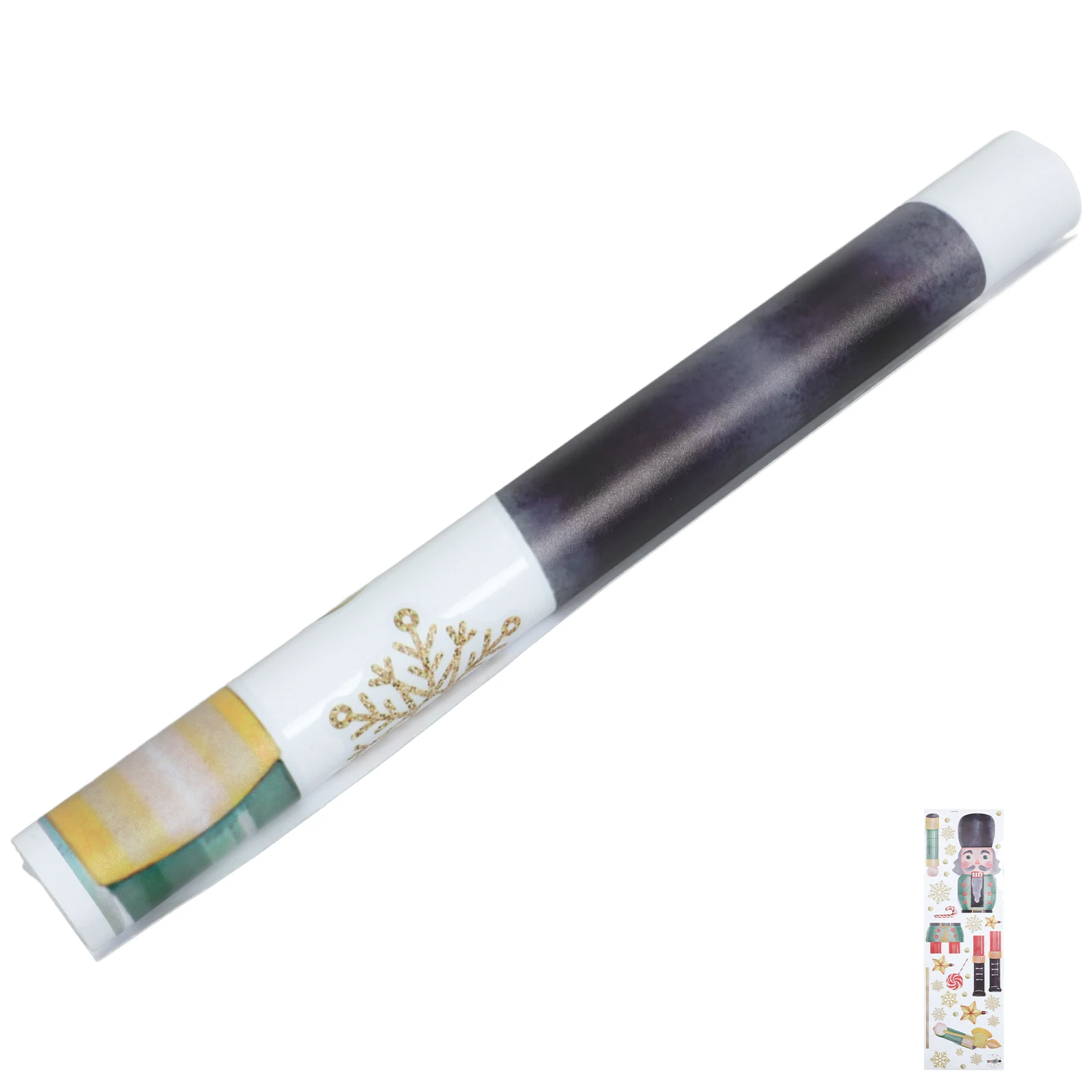 

1Set Nutcracker Wall Stickers Christmas Snowflake Window Decals Xmas Door Decorations for Classroom Holiday Winter Room Decor